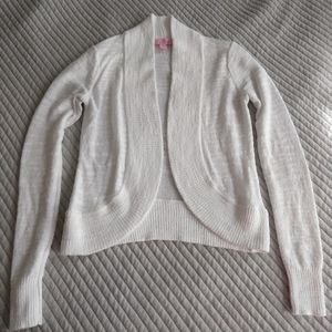 White cardigan